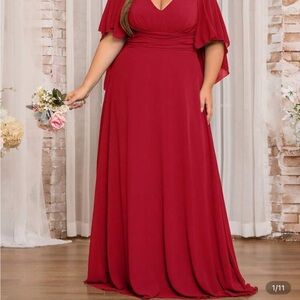 SHEIN Red Maxi Dress
